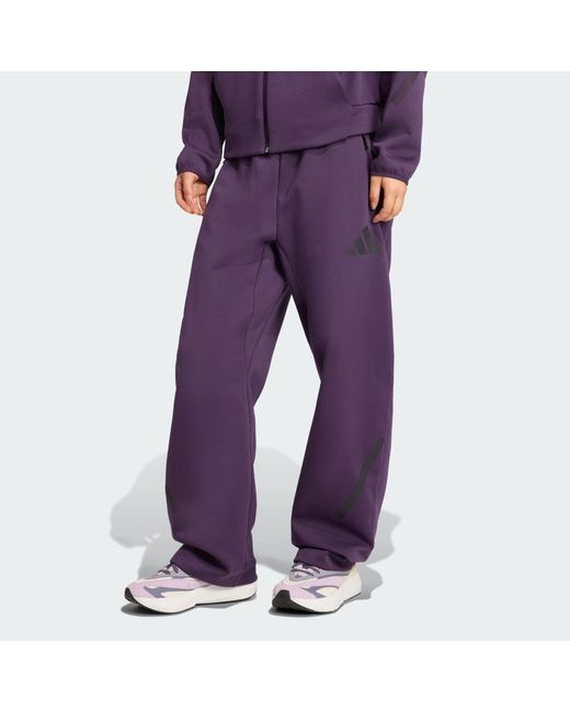 Adidas Purple Z.N.E. Barrel Tracksuit Bottoms