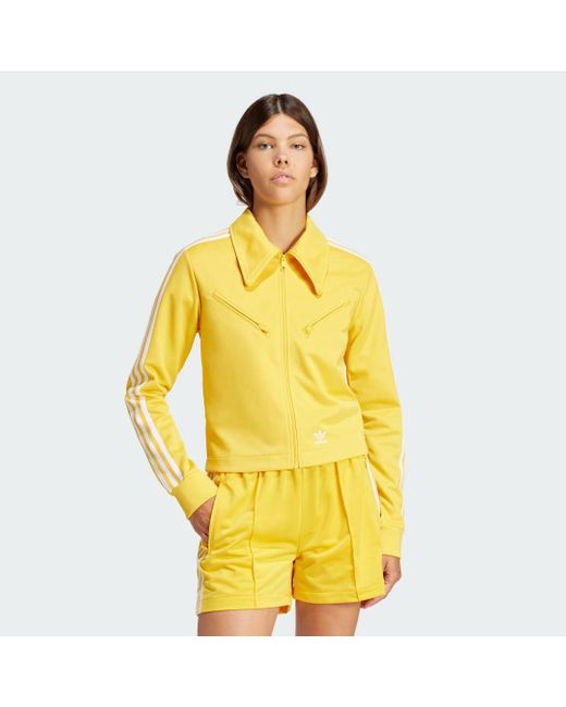 yellow adidas tracksuit womens
