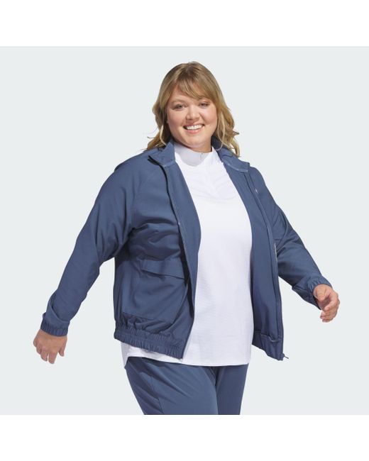 Adidas Blue Women's Ultimate365 Novelty Jacket (plus Size)