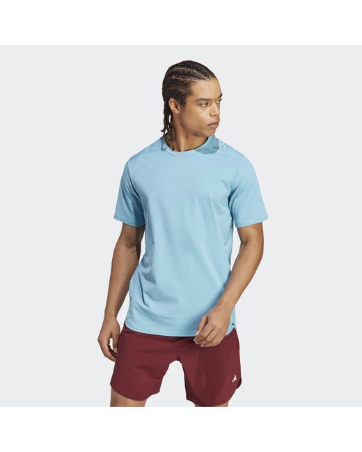 adidas Designed 4 Training Cordura® Workout T-shirt in Blue for Men | Lyst  UK