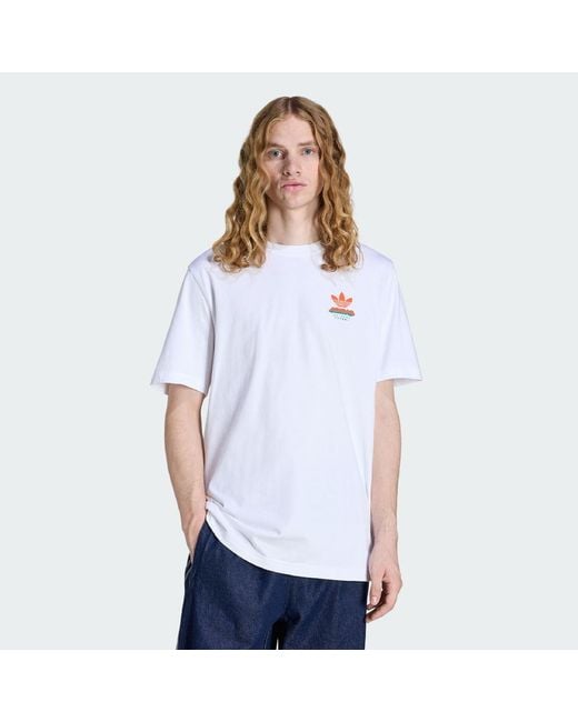 Adidas White Retro Gaming Te for men