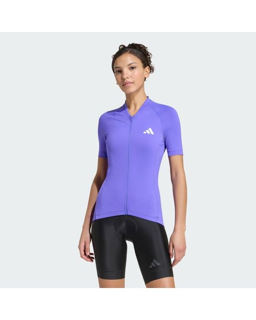 Adidas Purple Essentials Cycling Jersey
