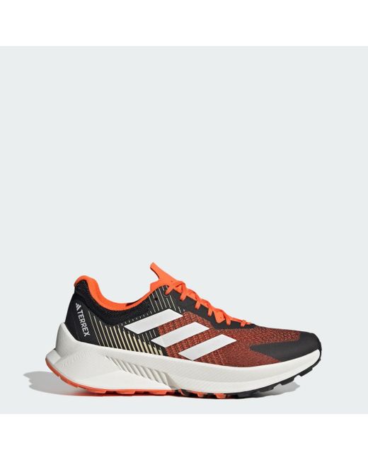 Adidas Red Terrex Soulstride Flow Trail Running Shoes