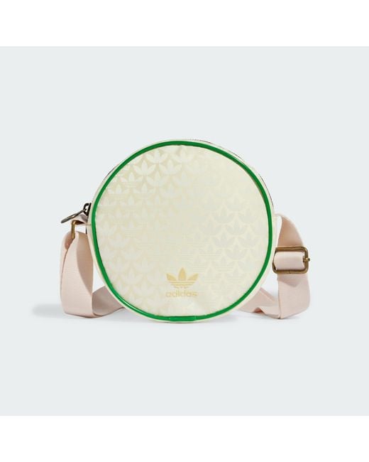 Adidas Green Trefoil Monogram Jacquard Round Bag