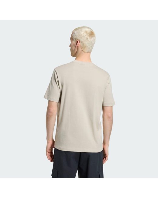 Adidas Natural Trefoil Essentials T-Shirt for men