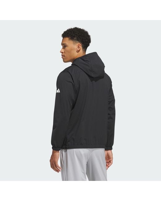 Adidas Black Woven Packable Jacket for men