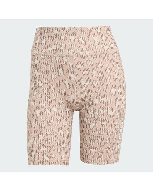 Adidas White Terrex Multi 8Inch Printed Tight Shorts