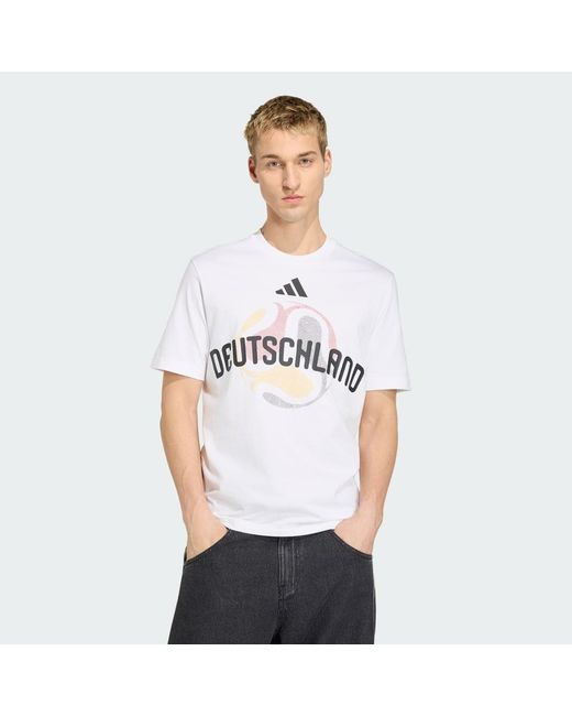 Adidas White Football Fifa World Cup 26 Germany T-Shirt Jz8917 for men