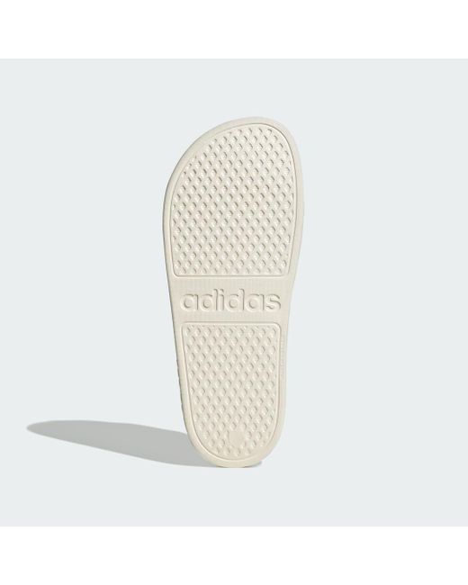 Adidas White Adilette Aqua Slides