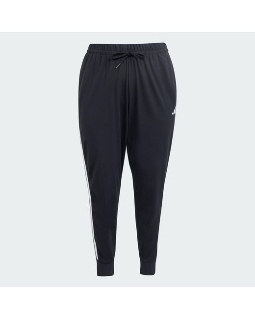 Adidas Blue Essentials 3-Stripes Jogger Pants (Plus Size)