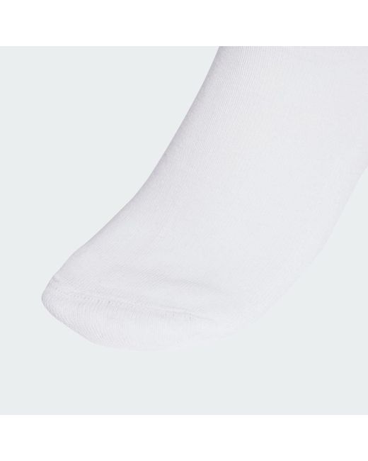Adidas White 3-Stripes Ankle Socks 3 Pairs