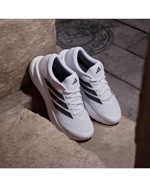 Adidas White Runfalcon Wide Shoes for men