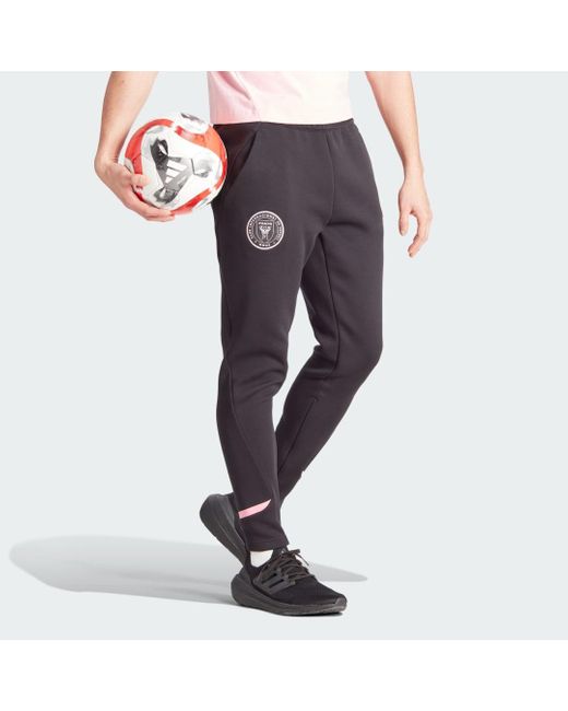 Pantaloni Designed for Gameday Travel Inter Miami CF di Adidas in Gray da Uomo