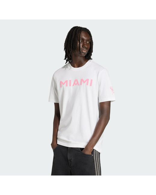 Adidas White Inter Miami Cf T-Jersey for men