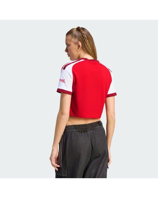 Adidas Red Arsenal Fc 26/27 Home Cropped Jersey