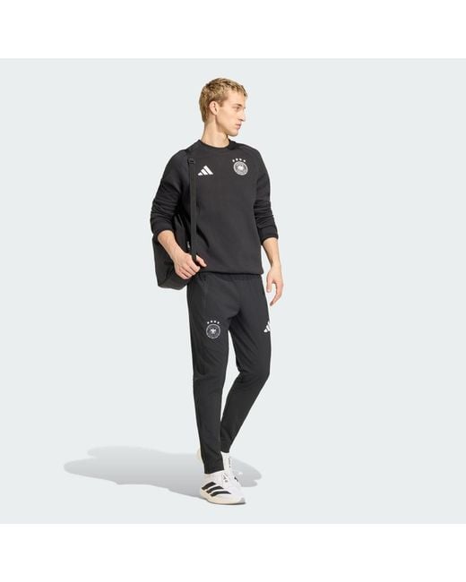 Adidas Black Germany Tiro Travel Crew Sweatshirt for men