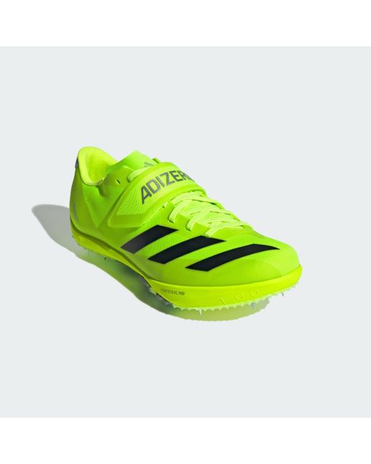 Adidas Yellow Adizero Hj Track And Field Shoes