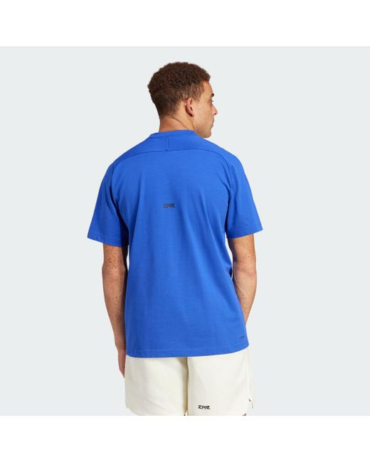 Adidas Blue Z.n.e. T-shirt for men