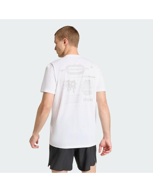 Adidas White Adi365 Runners T-Shirt for men