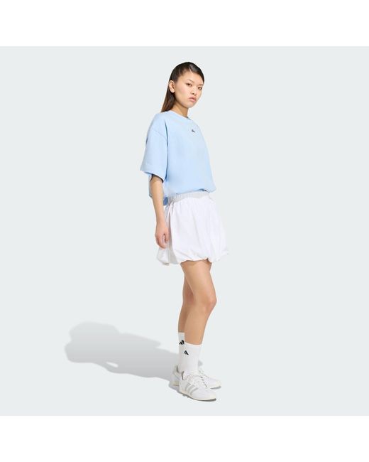 Adidas Blue 3-Stripes Studio T-Shirt