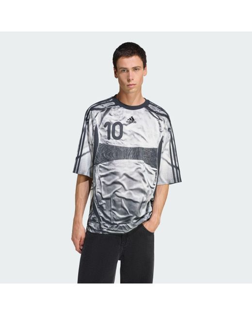 Adidas Gray Adilenium Season 4 Teamgeist Printed Jersey for men