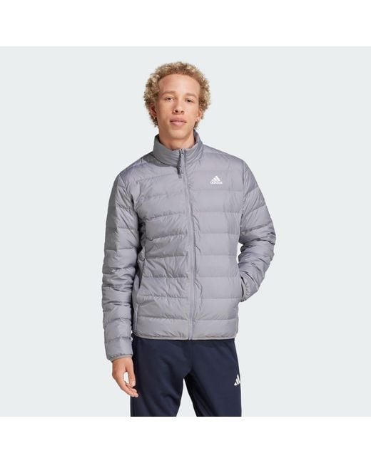 Adidas Gray Essentials Lite Down Jacket for men