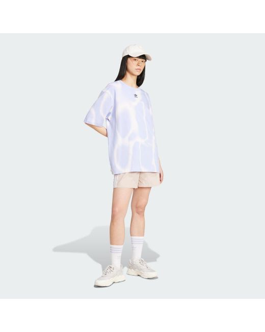 Adidas White Dye Allover Print T-shirt