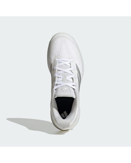 Adidas White Tennis Avacourt 3 Tennis Shoes Jq3436