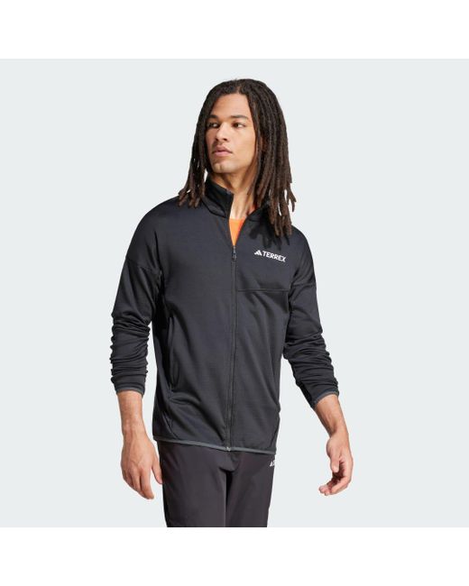 Chaqueta Terrex Xperior Climawarm Light Fleece Adidas Originals de hombre de color Black