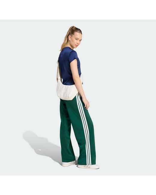 Adidas Green Dayready Wide Leg Tracksuit Bottoms