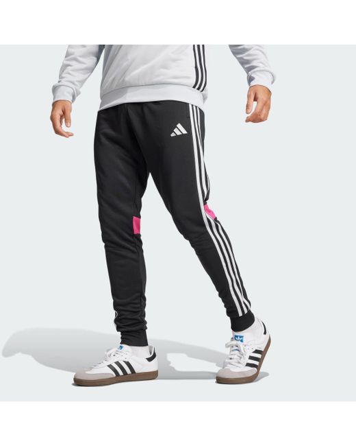 Adidas Black Tiro 25 Essentials Sweat Tracksuit Bottoms for men