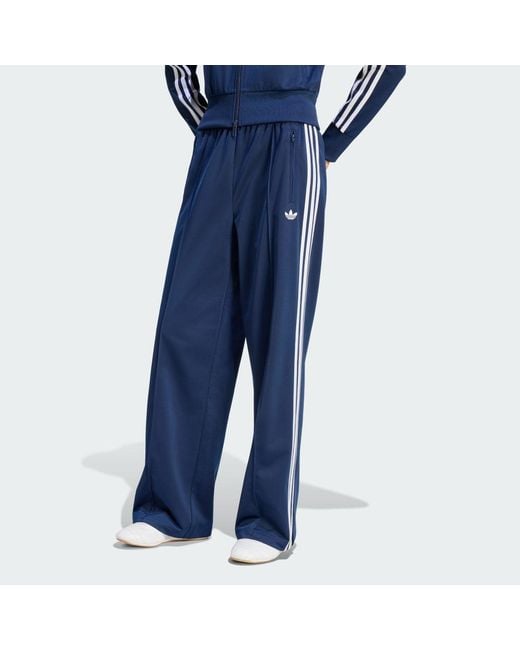 Adidas Blue Firebird Loose Track Tracksuit Bottoms