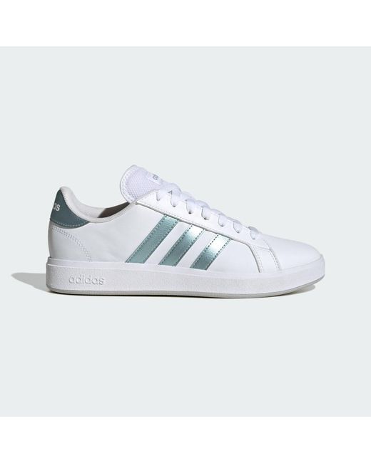 Adidas White Grand Court Td Lifestyle Court Casual Shoes