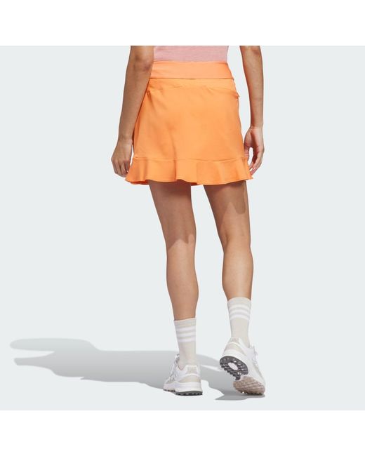 Adidas Originals Orange Ultimate365 Frilled Skort