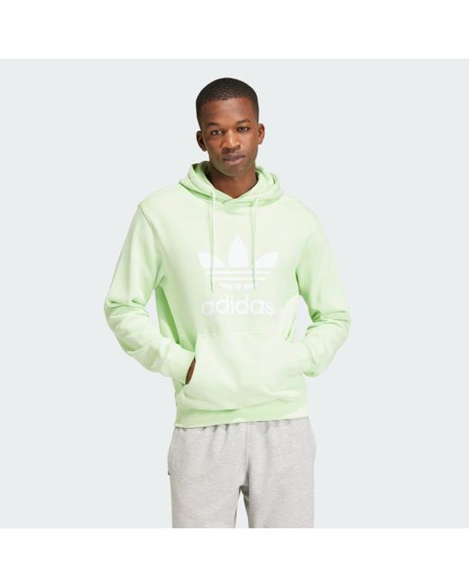 Sudadera Con Capucha Adicolor Classics Trefoil Adidas Originals de hombre de color Green