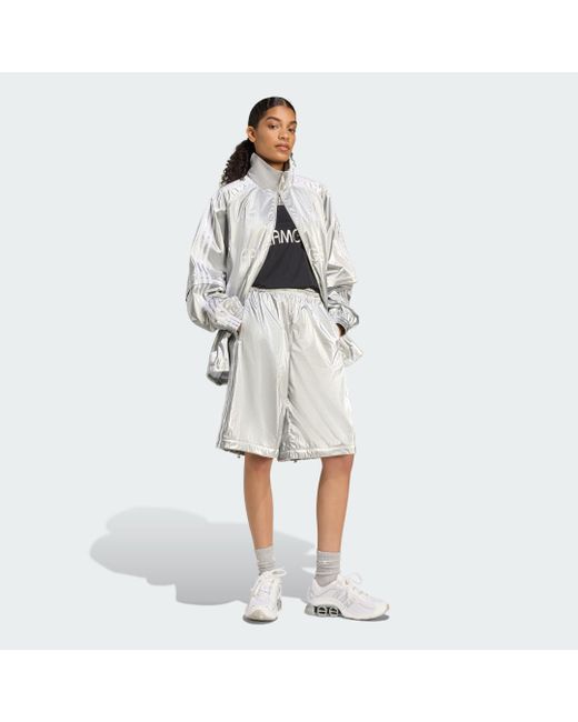 Giacca Da Allenamento Oversize Argento Adilenium Season 4 Teamgeist di Adidas in Gray