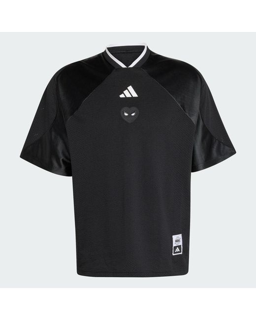 Adidas Black Marvel Spider- Mesh Jersey for men