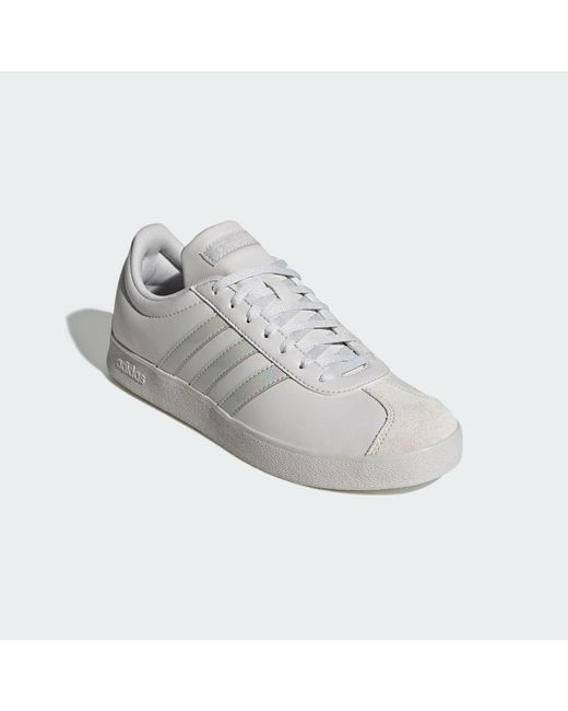 Adidas White Vl Court Base Shoes