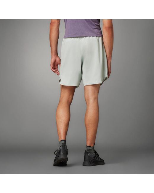 Adidas Gray Designed For Training Shorts for men