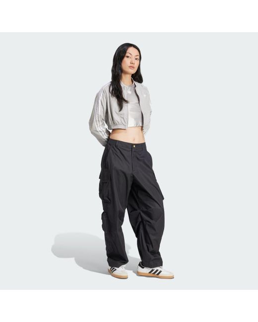 Adidas Gray Adicolor Teamgeist Cropped Originals Jacke