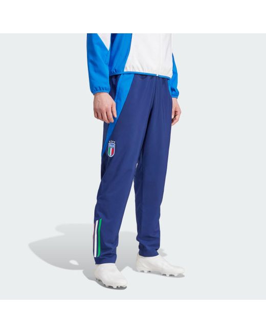 Adidas Blue Italy Tiro 24 Competition Presentation Tracksuit Bottoms for men