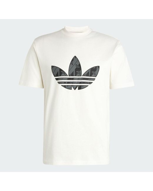 Adidas White Monogram T-Shirt for men