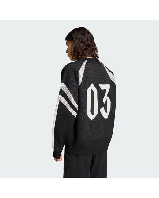Adidas Black House Of Tiro Knitted Sweatshirt for men