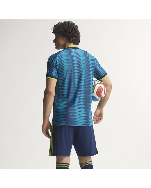 Adidas Blue Colombia 26 Away Authentic Jersey for men