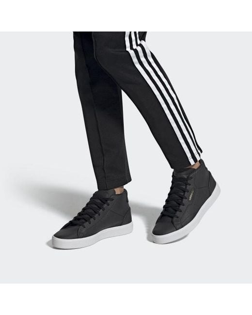 adidas Sleek Mid Shoes in Black - Lyst