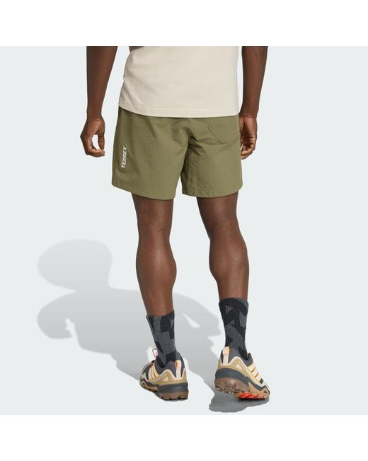 Adidas Green Terrex Xperior Clima365 Mid Shorts for men