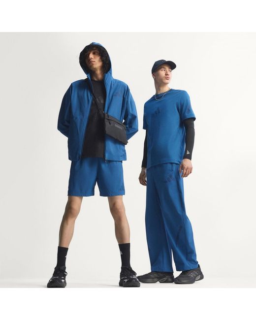 Adidas Blue Z.N.E. Woven Track Top for men