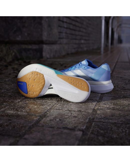 Adidas Blue Adizero Boston 13 Road Running Shoes
