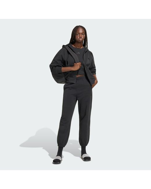 Adidas Black Kit Small Logo Full Zip Hoodie