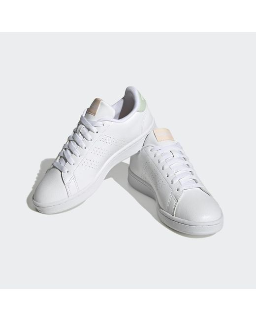 Adidas White Advantage Shoes